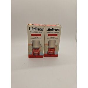Lifelines Essential Oil Blend 2 Pk- FOCUS Spice Rush .25 oz-New
